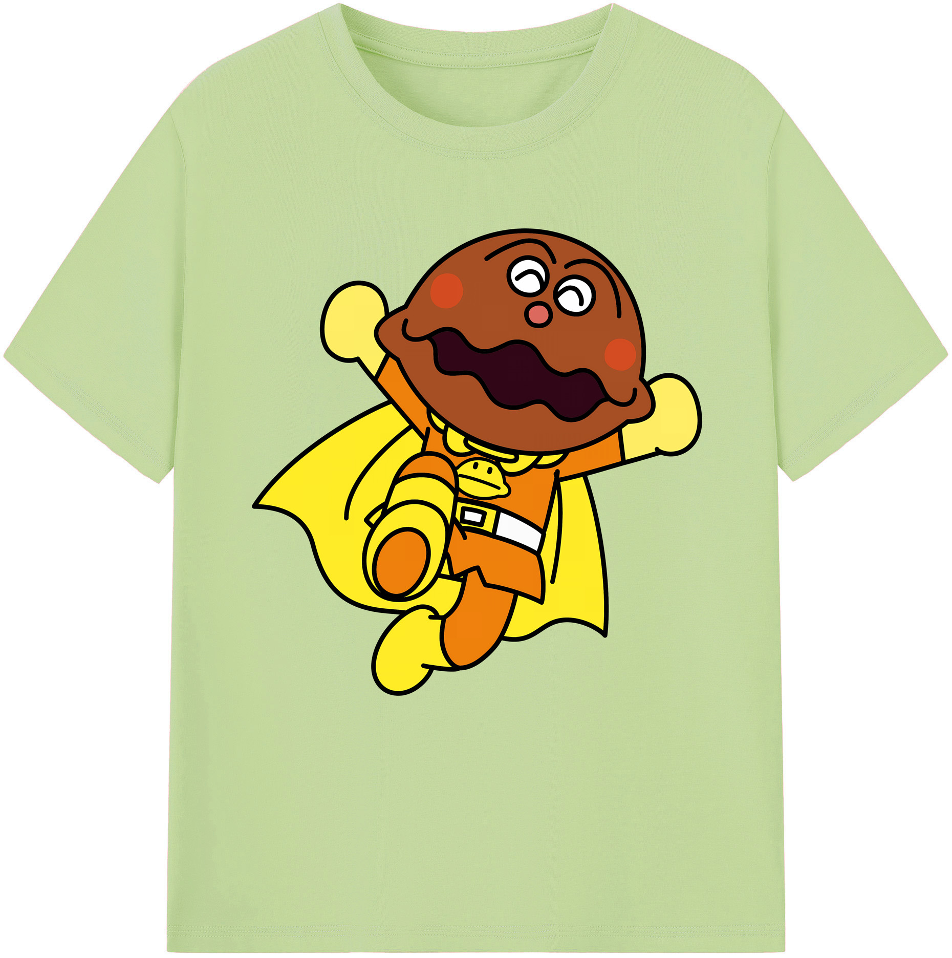 （画像用） アンパンマン Anpanman 綿100％半袖Tシャツ（フロントプリント）